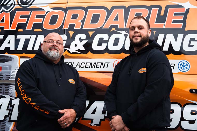 Team from Rick's Affordable Heating and Cooling