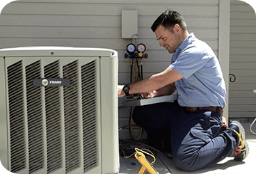 AC being replaced by Rick's Affordable Heating and Cooling in Perrysburg, Ohio