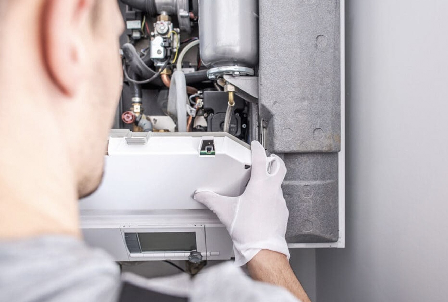 Furnace being installed by Rick's Affordable Heating and Cooling in Perrysburg, Ohio